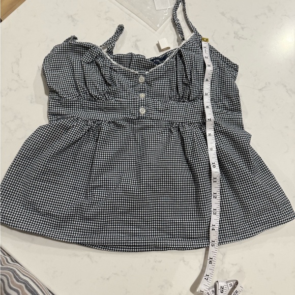 Brandy Melville Black and White Gingham tank Top size xs - Picture 7 of 7